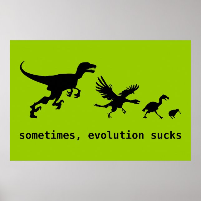 Sometimes, Evolution Sucks Poster (Front)
