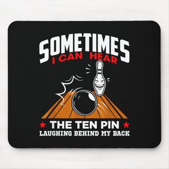 Sometimes I Can Hear The Ten N Laughing Funny Desi Mouse Mat (Front)