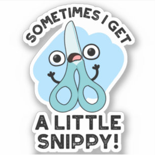 Sometimes I Get A Little Snippy Funny Scissors Pun
