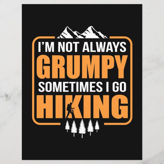 Sometimes I Go Hiking (Front)