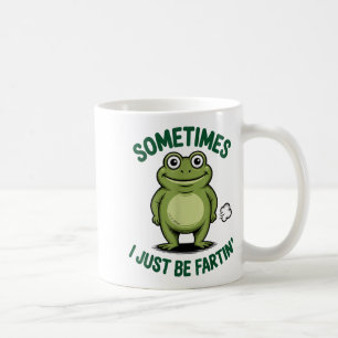 Sometimes I Just Be Farting Frog Christmas Funny F Coffee Mug
