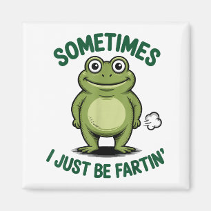 Sometimes I Just Be Farting Frog Christmas Funny F Magnet
