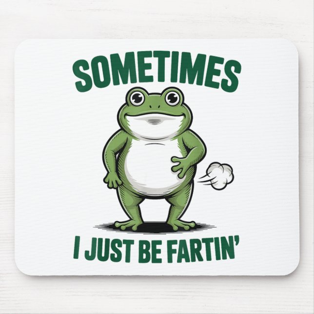 Sometimes I Just Be Farting Frog Christmas Funny F Mouse Mat (Front)