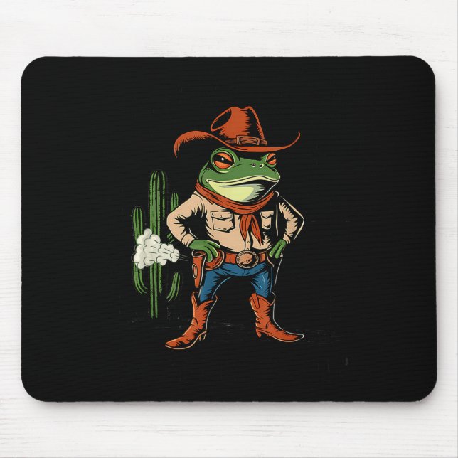 Sometimes I Just Be Farting Funny Cowboy Frog  Mouse Mat (Front)