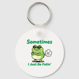 Sometimes I Just Be Farting Funny Vintage Frog Gra Key Ring
