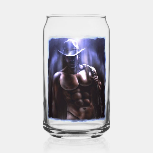Sometimes It's Heaven - Cowboy Can Glass (Front)