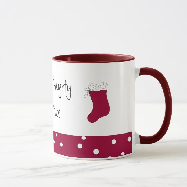Sometimes Naughty Mostly Nice Mug (Right)