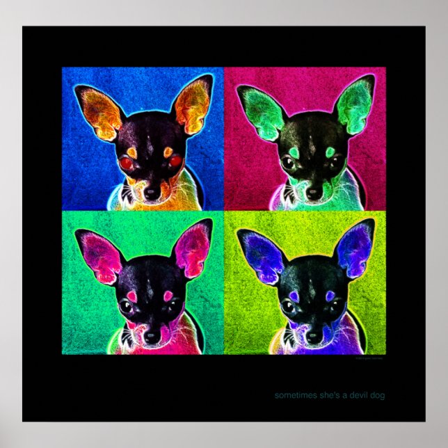 sometimes she's a devil dog poster (Front)