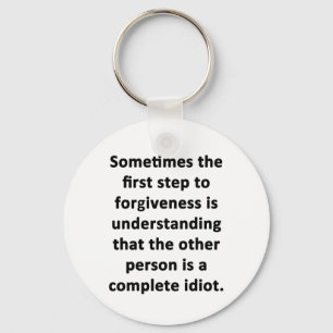 Sometimes the First Step Key Ring