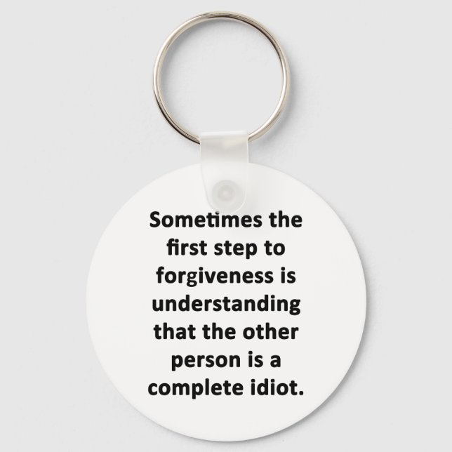 Sometimes the First Step Key Ring (Front)
