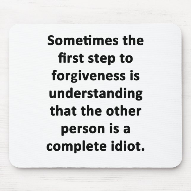 Sometimes the First Step Mouse Mat (Front)