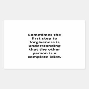 Sometimes the First Step Rectangular Sticker