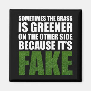 Sometimes The Grass Is Greener Because It's Fake Magnet