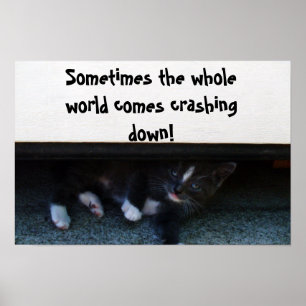SOMETIMES THE WORLD CRASHES ON YOU poster