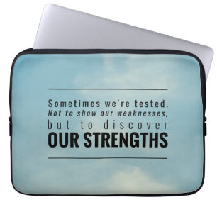 Sometimes We Are Tested Laptop Sleeve