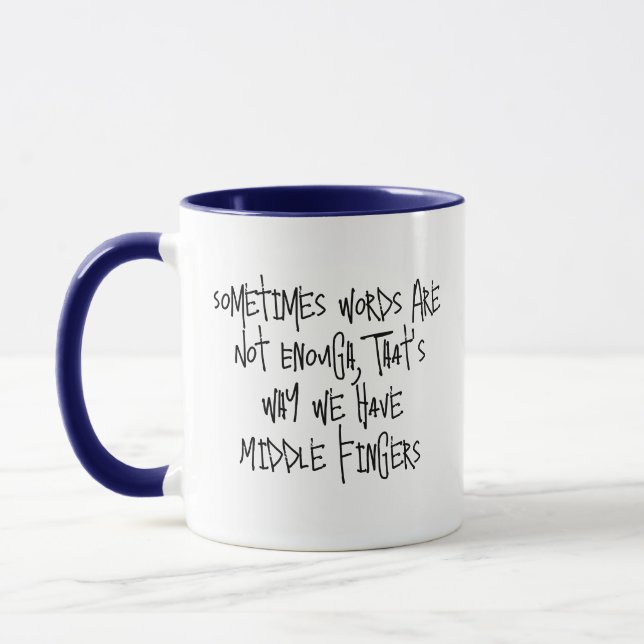 Sometimes Words Are Not Enough Mug - Silent Gift (Left)