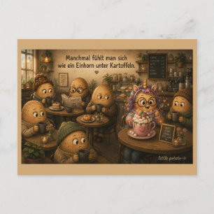 Sometimes you feel like - Unicorn - Coffee Postcard