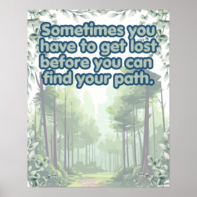 Sometimes You Have To Get Lost  Poster (Front)