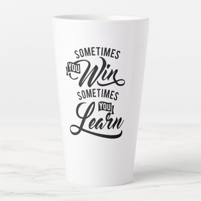 Sometimes you win spell latte mug (Front)