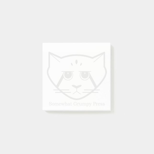 Somewhat Grumpy Press sticky note (Front)