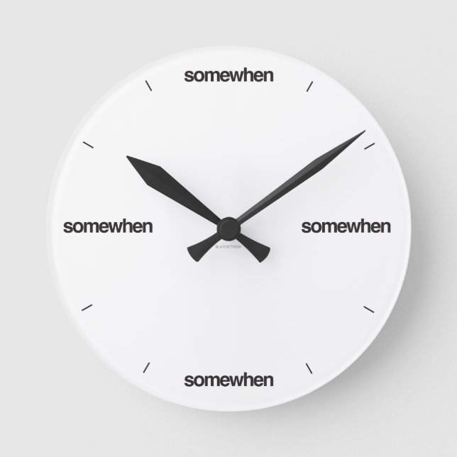 Somewhen Clock (in any color) (Front)