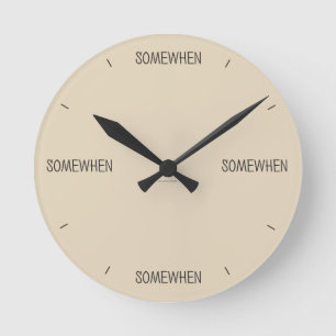 Somewhen Clock (in any colour)