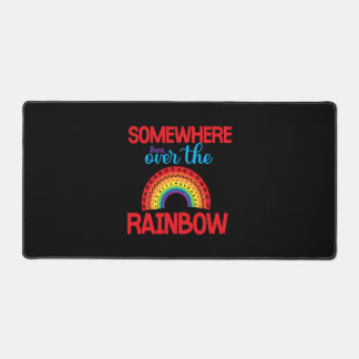 Somewhere Bent over The Rainbow Sticker Desk Mat