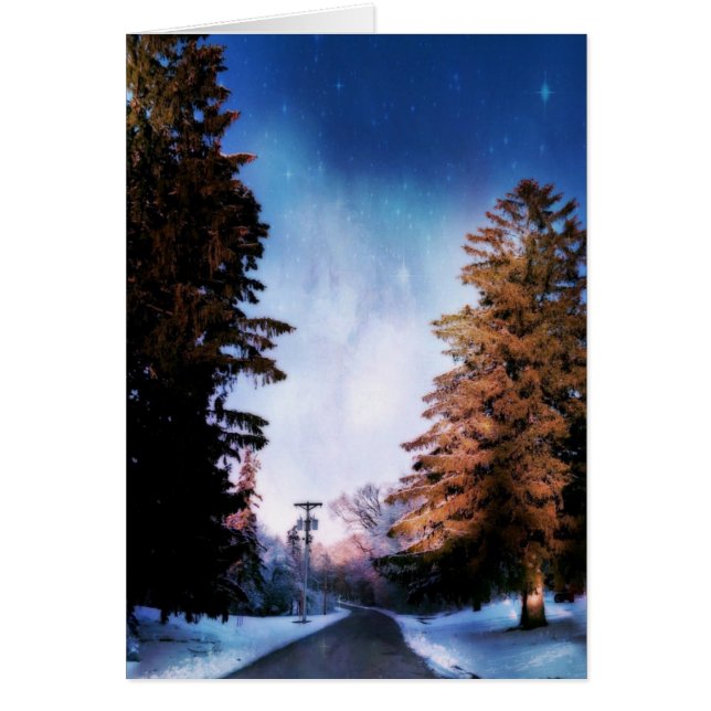 Somewhere Between the Trees Blank Card (Front)