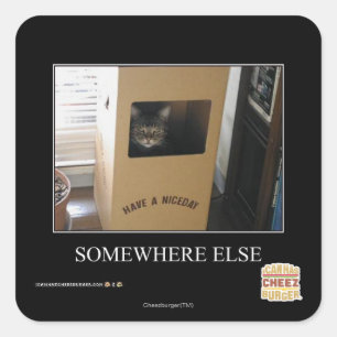 Somewhere Else Square Sticker