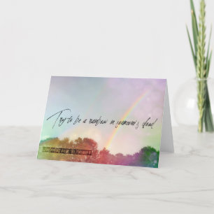 SOMEWHERE Greeting Card