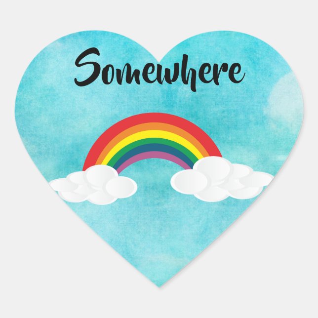 Somewhere Heart Sticker (Front)