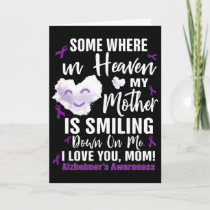 Somewhere In Heaven My Mother Is Smiling Down On M Card