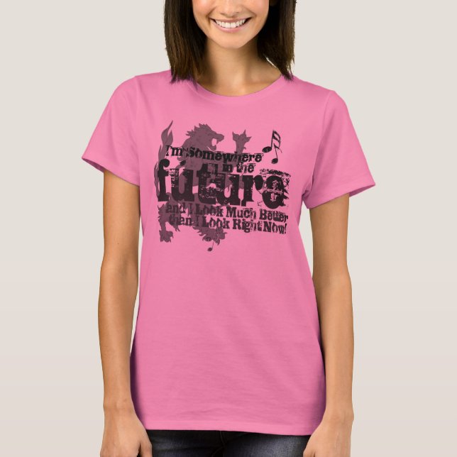 Somewhere In The Future Ladies Shirt (with Lion) (Front)