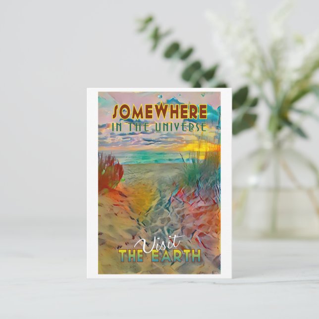 Somewhere in the Universe Postcard (Standing Front)
