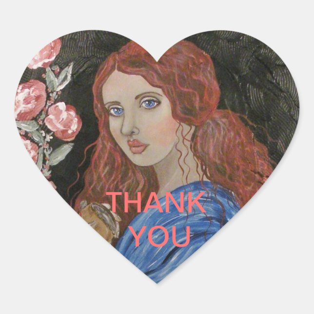 Somewhere in Time Heart Sticker (Front)