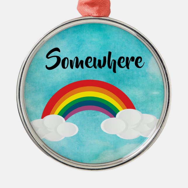 Somewhere Metal Tree Decoration (Front)