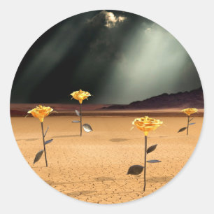 Somewhere No. 3 Classic Round Sticker