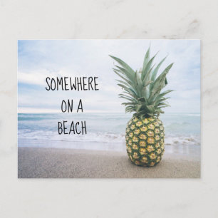 Somewhere on a Beach Postcard
