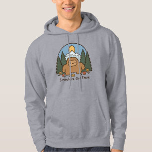Somewhere Out There Kawaii Bigfoot Mountain Hoodie