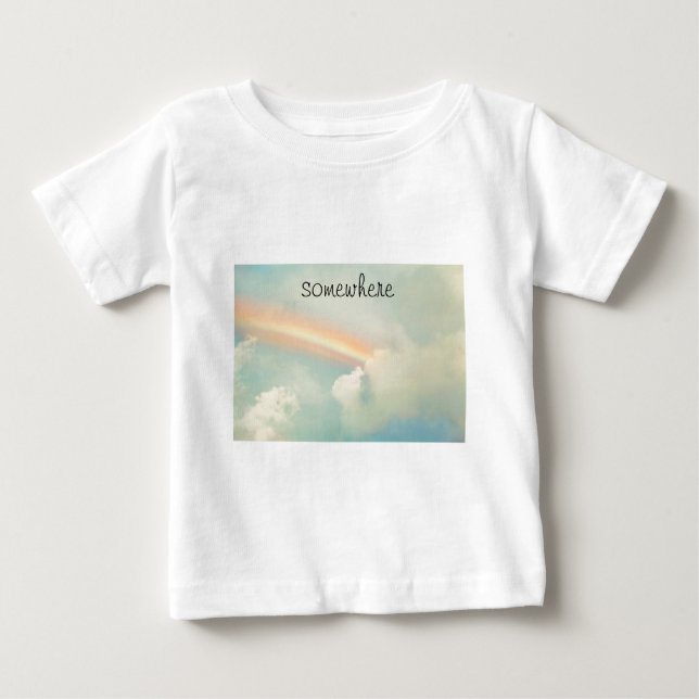 Somewhere over the rainbow baby T-Shirt (Front)