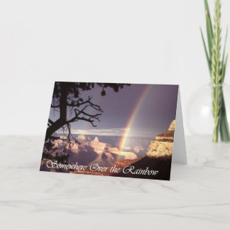 Somewhere Over the Rainbow Card
