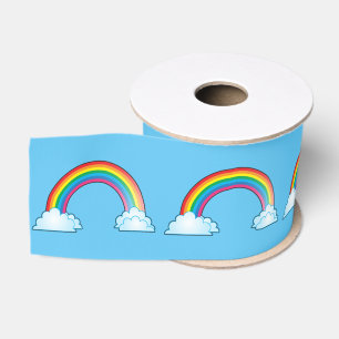 Somewhere over the rainbow grosgrain ribbon