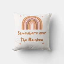 Somewhere over the Rainbow Throw Pillow