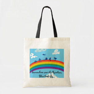 Somewhere over the rainbow tote bag