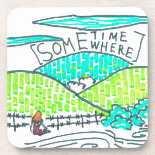 Somewhere / Sometime doodle Coaster