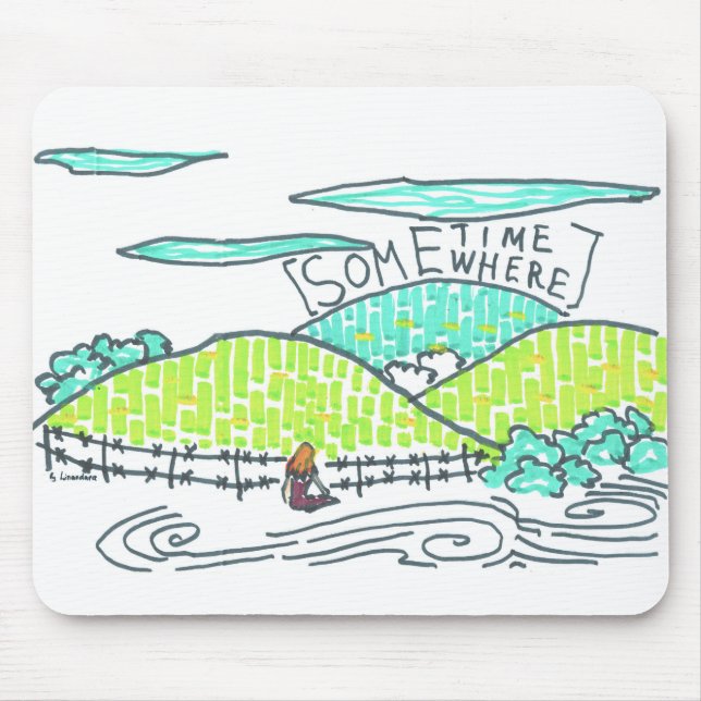 Somewhere / Sometime Mouse Mat (Front)