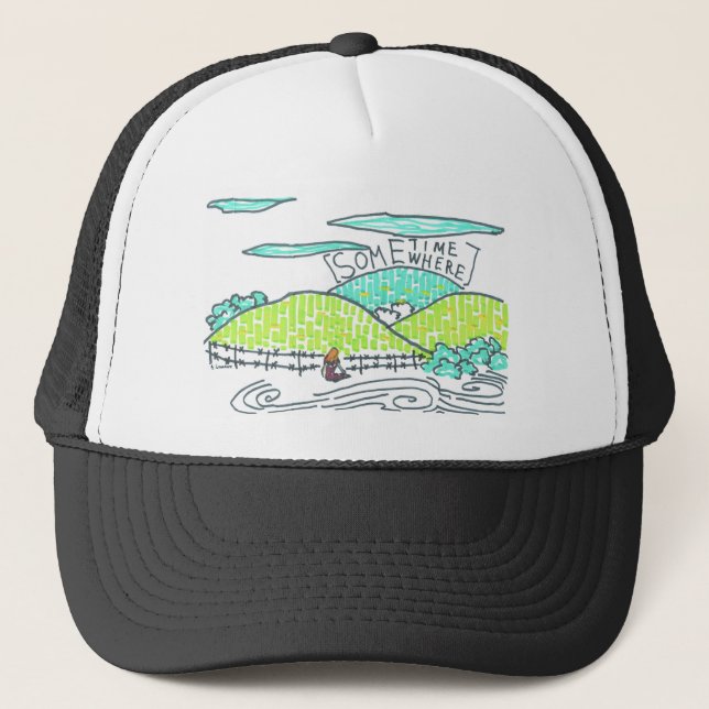 Somewhere / Sometime Trucker Hat (Front)