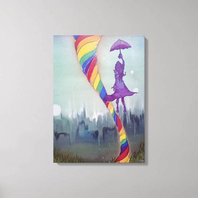 Somewhere Under Canvas Print (Front)