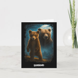 Somiedo Bear Funny Animal Lover Bear T-shirt.png Card
