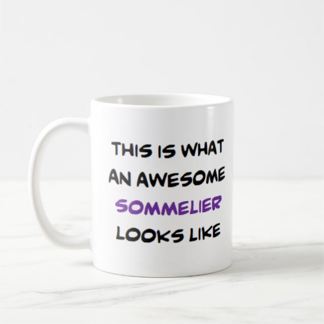 sommelier, awesome coffee mug (Left)